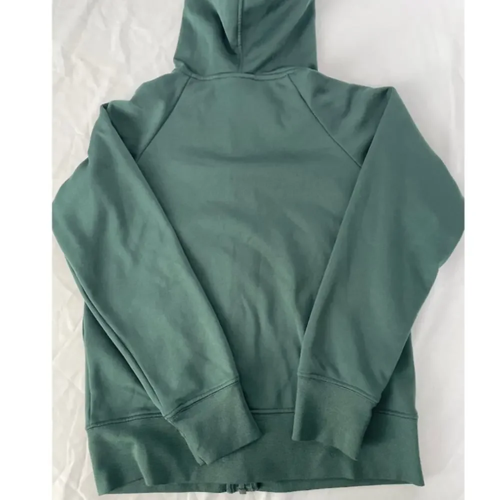 Nike Air Jordan Boys Full Zip Hoodie Green Black Spellout Sweatshirt Size 8